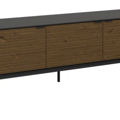 Steens Soma TV Unit Black And Pine Baths