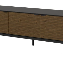 Steens Soma TV Unit Black And Pine Baths