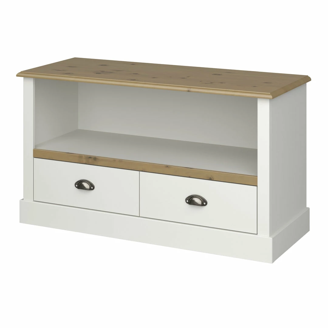 Baths Steens Sandringham Living White And Pine TV Unit