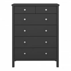 Steens Tromso 2 + 4 Black Chest Of Draws
