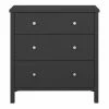 Steens Tromso Black 3 Draw Chest Of Draws