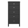 Steens Tromso Black 5 Draw Narrow Chest Baths