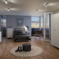 Baths Steens Tromso White 2 Door Wardrobe