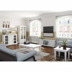 Baths Steens Venice White Side Table