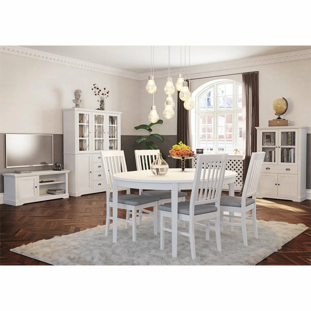 Steens Venice White Small Media Table
