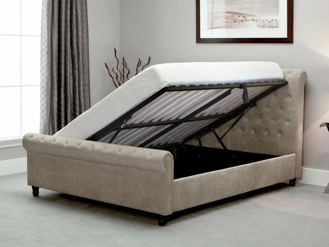 Emporia Beds Oxford Scroll Ottoman Bed