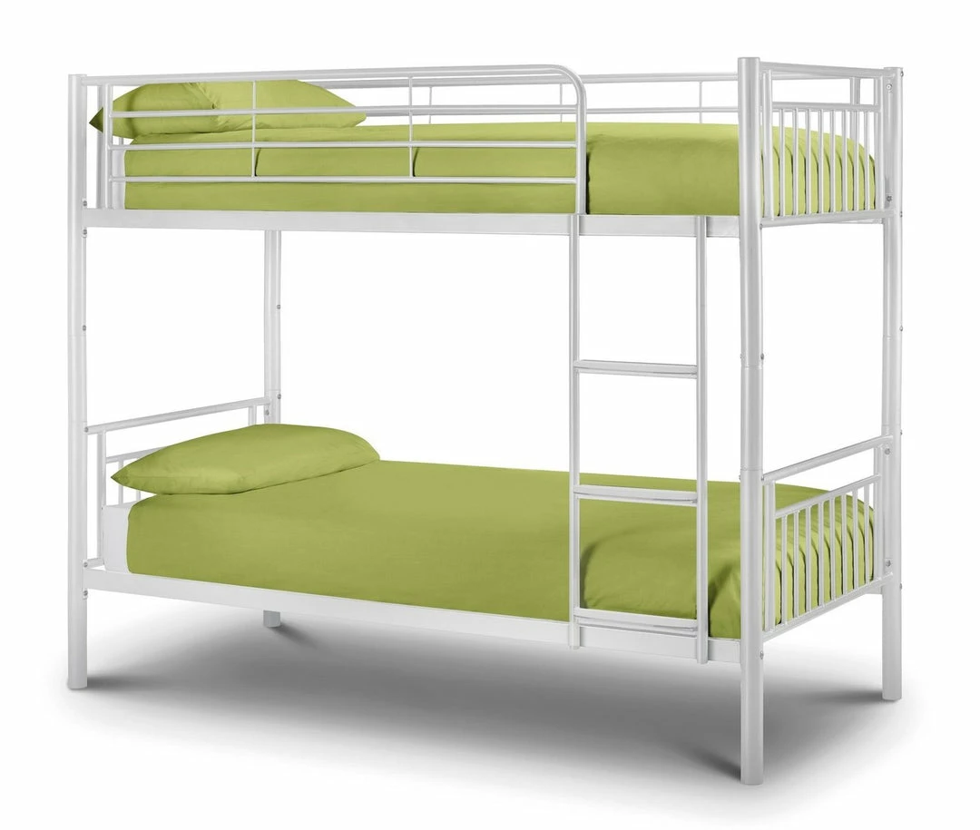 Jay Bow Beds Adelyne White Bunk Bed