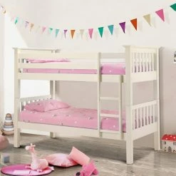 Jay Bow Beds Barker White Bunk Bed