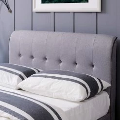 Flint Beds Flint Grey Fabric Bed