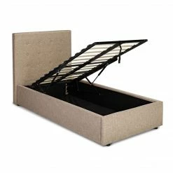 LPD Furniture The Lucca Fabric Ottoman Bed Beds