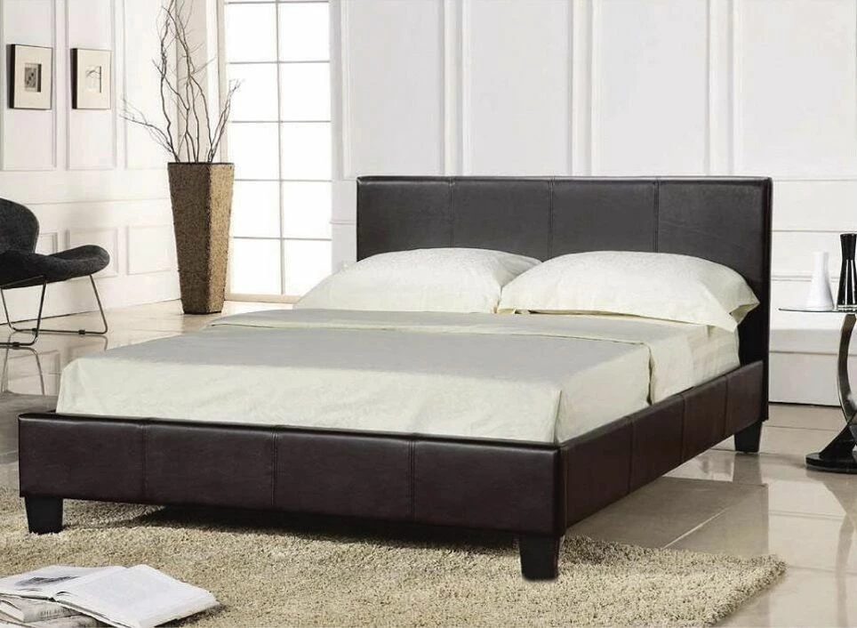 LPD Furniture Beds The Prado Faux Leather Bed Frame