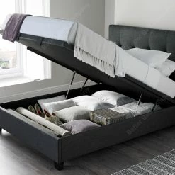 Kaydian Walkworth Pendle Slate Ottoman Bed Frame Beds