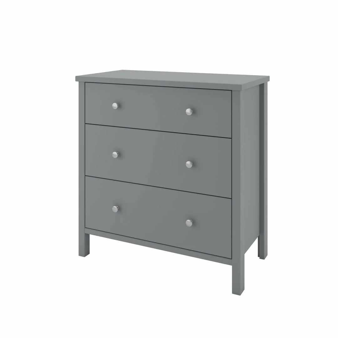 Steens Tromso 3 Draw Grey Chest Of Draws Baths
