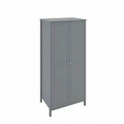 Steens Tromso Grey 2 Door Wardrobe Baths
