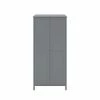 Steens Tromso Grey 2 Door Wardrobe Baths