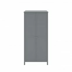 Steens Tromso Grey 2 Door Wardrobe Baths