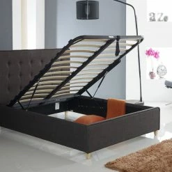 Artisan Bed Company Fabric Button Ottoman Ottoman Beds