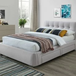 Artisan Bed Company Fabric 4 Side Draws Bed Beds