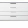 Steens Slim Line White 4 Drawer Chest