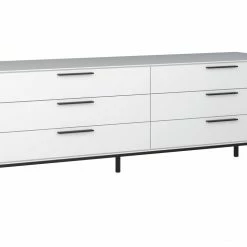 Steens Slim Line White 3+3 Wide Chest Baths