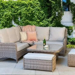 Signature Weave Alexandra Corner Dining Set With Lift Table