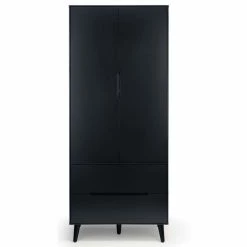 Julian Bowen Alicia 2 Door Combination Wardrobe Anthracite Baths