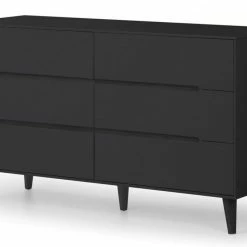 Julian Bowen Alicia 6 Drawer Wide Chest Anthracite
