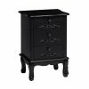 LPD Furniture Antoinette 3 Drawer Black Chest Baths