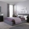 Better Bed Company Bolton Grey Ottoman Bed Beds