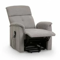 Baths Julian Bowen Ava Rise And Recline Chair In Taupe Fabric