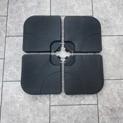 Signature Weave 3m Square Canteliver Grey Parasol Baths