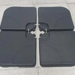 Signature Weave 3m Banana Parasol Grey