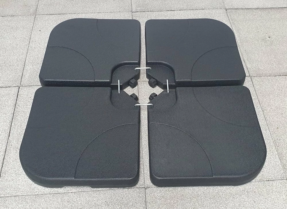 Signature Weave 3m Banana Parasol Grey