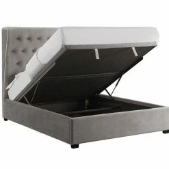 LPD Furniture Belgravia Grey Ottoman Bed