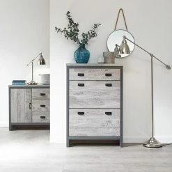 GFW Boston 2 Tier 1 Drawer Shoe Cabinet GFW Furniture