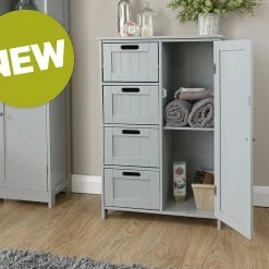 GFW Colonial 4 Drawer + 1 Door Bathroom Unit Baths