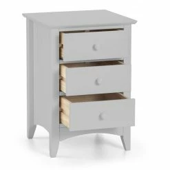 Julian Bowen Cameo 3 Drawer Bedside Dove Grey