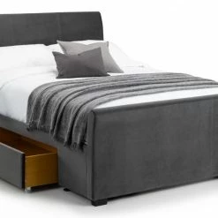 Julian Bowen Capri Fabric Bed Frame Dark Grey