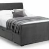 Julian Bowen Capri Fabric Bed Frame Dark Grey
