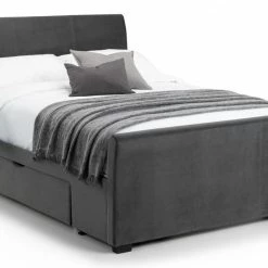 Julian Bowen Capri Fabric Bed Frame Dark Grey