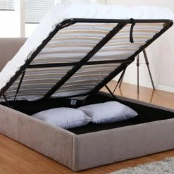 Beds Heartlands Furniture Carrie Mink Ottoman Bed