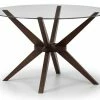 Size Julian Bowen Chelsea Glass Top Round Dining Table
