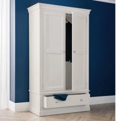 Baths Julian Bowen Clermont 2 Door 1 Drawer Wardrobe