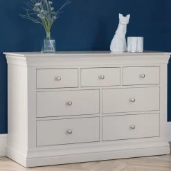 Julian Bowen Clermont 4+3 Drawer Chest Baths