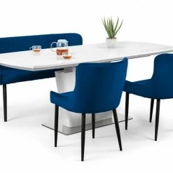 Julian Bowen Luxe High Back Bench Blue