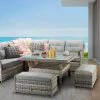 Signature Weave Constance Corner Dining Sofa Set Baths