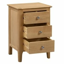 Julian Bowen Cotswold 3 Drawer Bed Side Table Baths