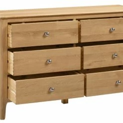 Julian Bowen Cotswold 6 Drawer Wide Chest