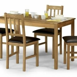 Julian Bowen Coxmoor Oak Rectangular Dining Table Baths