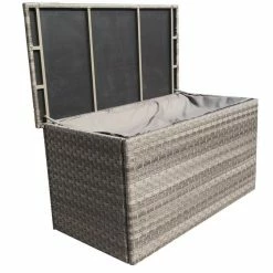 Signature Weave Medium Cushion Box Multi Grey Wicker